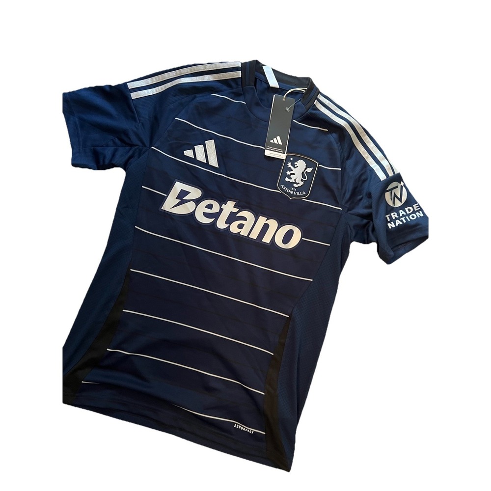 adidas Aston Villa Navy Blue & White Men's Jersey
